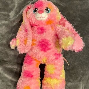 Build-A-Bear 15” Pink Polka Dot Blossom Bunny